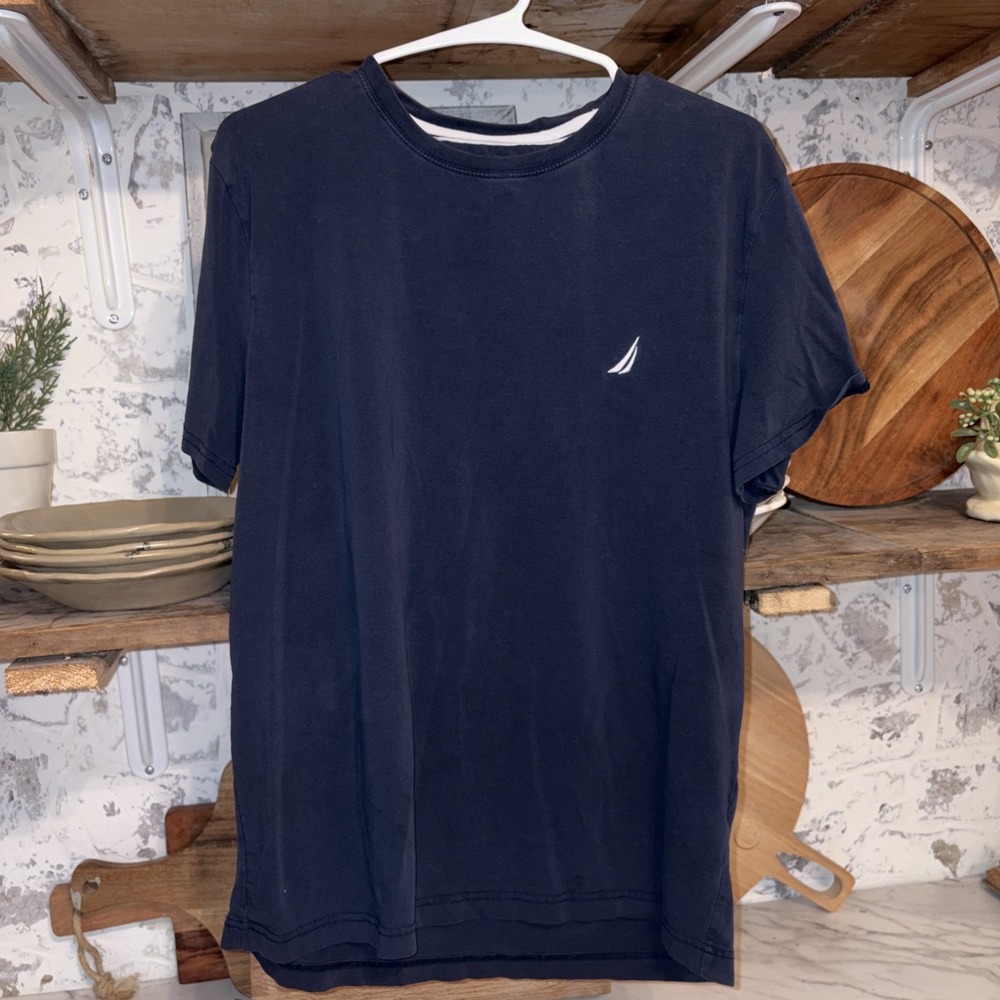 Nautica Women's Coastal Navy Blue Women's Size Medium Cotton Stretch Blend